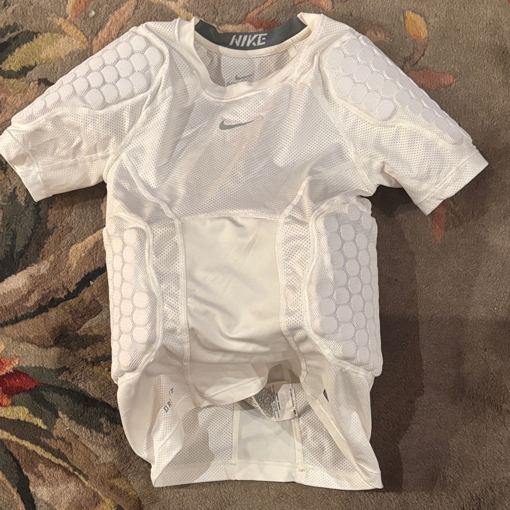 Nike pro Combat White Protective Sports Top youth Small